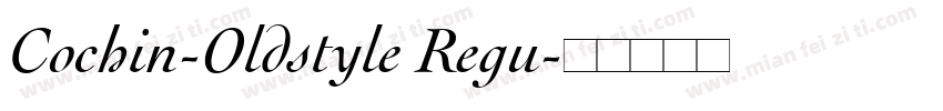 Cochin-Oldstyle Regu字体转换